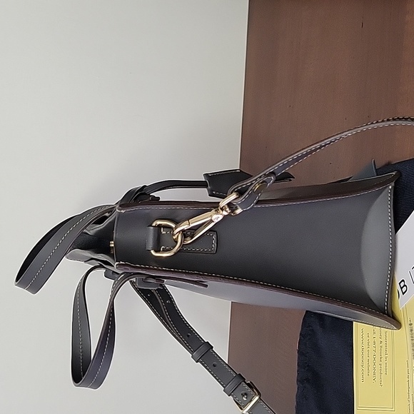 Dooney & Bourke, Madalene, Alto Italian Leather Crossbody, Dark Grey - Picture 5 of 16